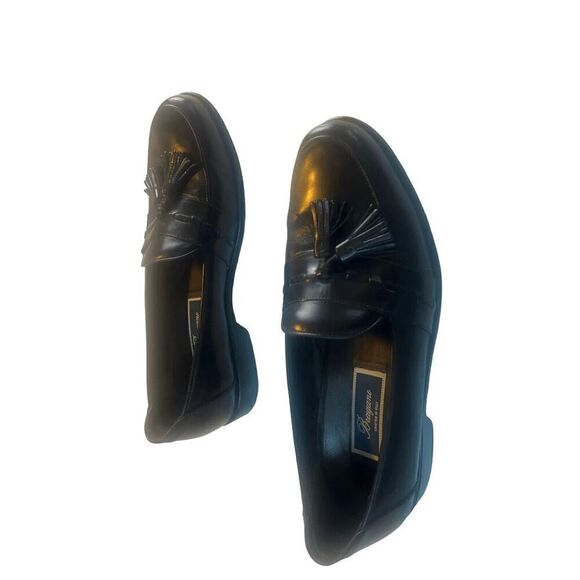 Cole haan Bragano By Cole Haan Men's Black Leather Moc Toe Tassel Loafer size  1 - Picture 8 of 14